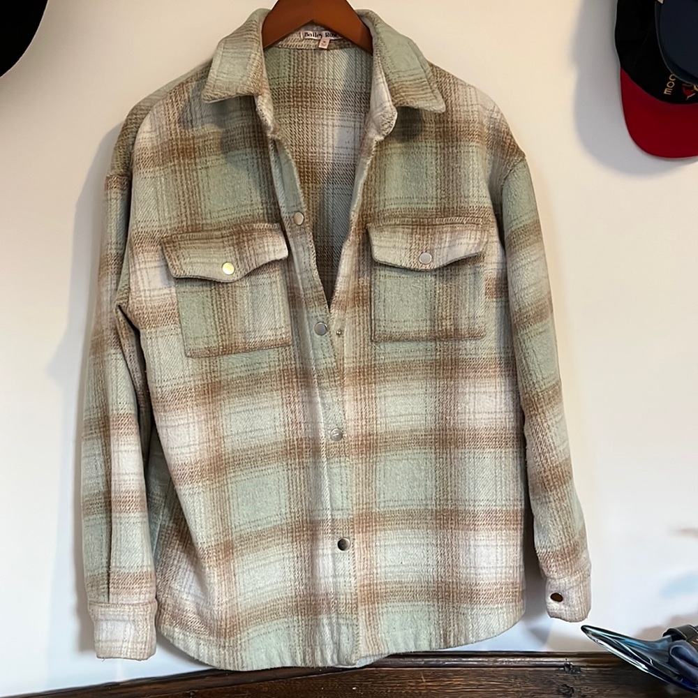 Ladies plaid shacket